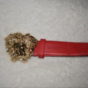 Red Versace Belt